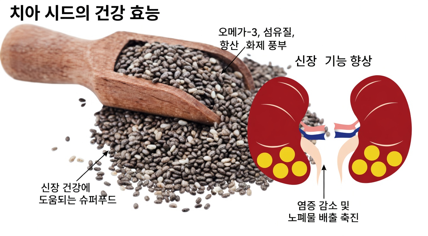 신장 건강 지원을 위해 매일 치아씨드 한 스푼을 섭취하는 것에 대해 알아야 할 사항