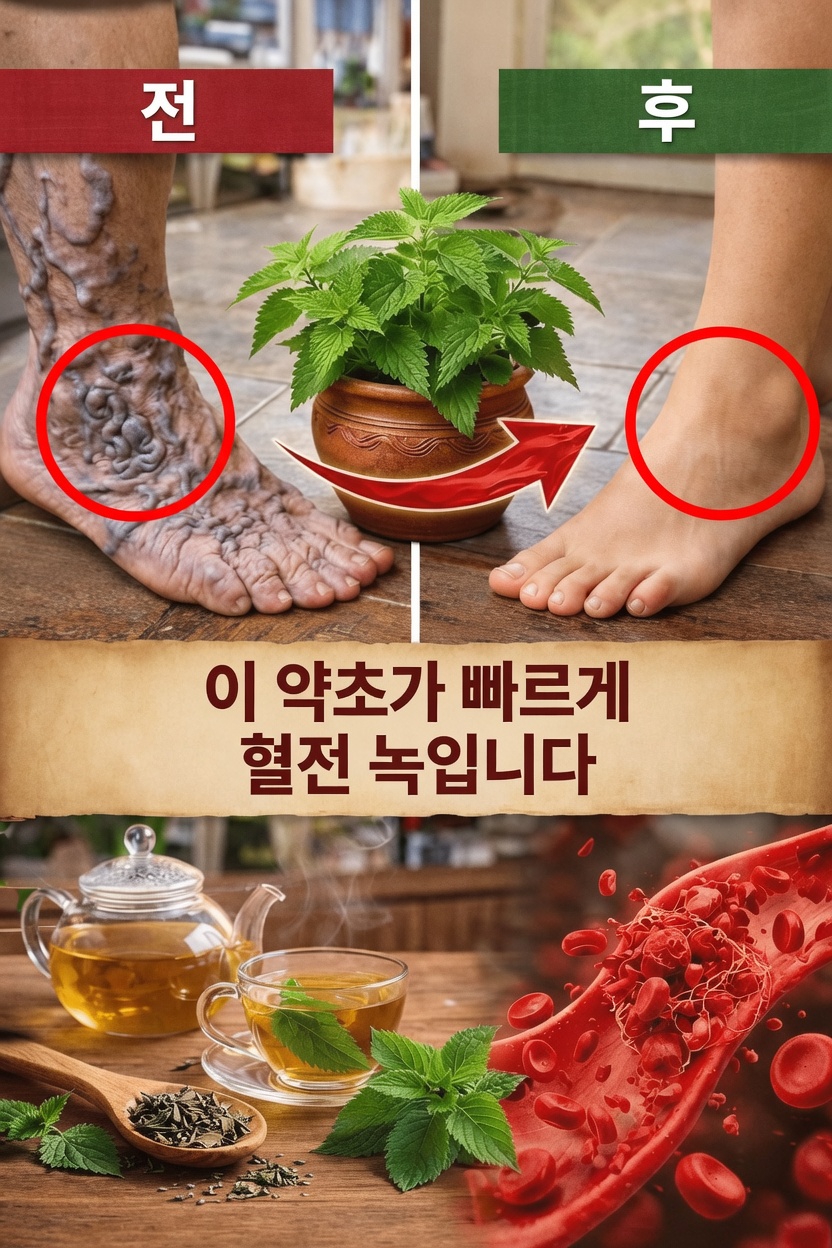 다리의 건강한 혈류를 지원할 수 있는 최고의 천연 허브는 무엇인가요?