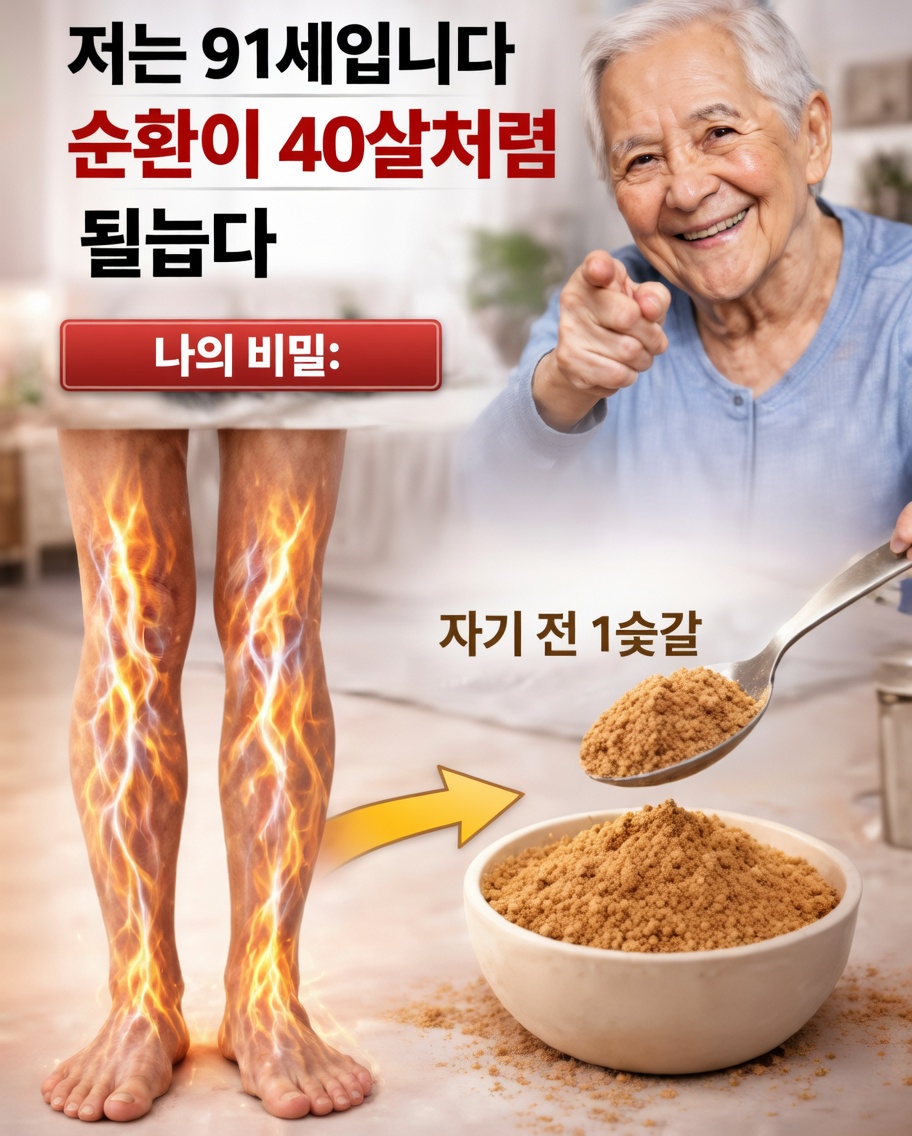 많은 노년층이 다리 혈액순환을 돕기 위해 잠자기 전 카옌페퍼 한 스푼을 추가하는 이유