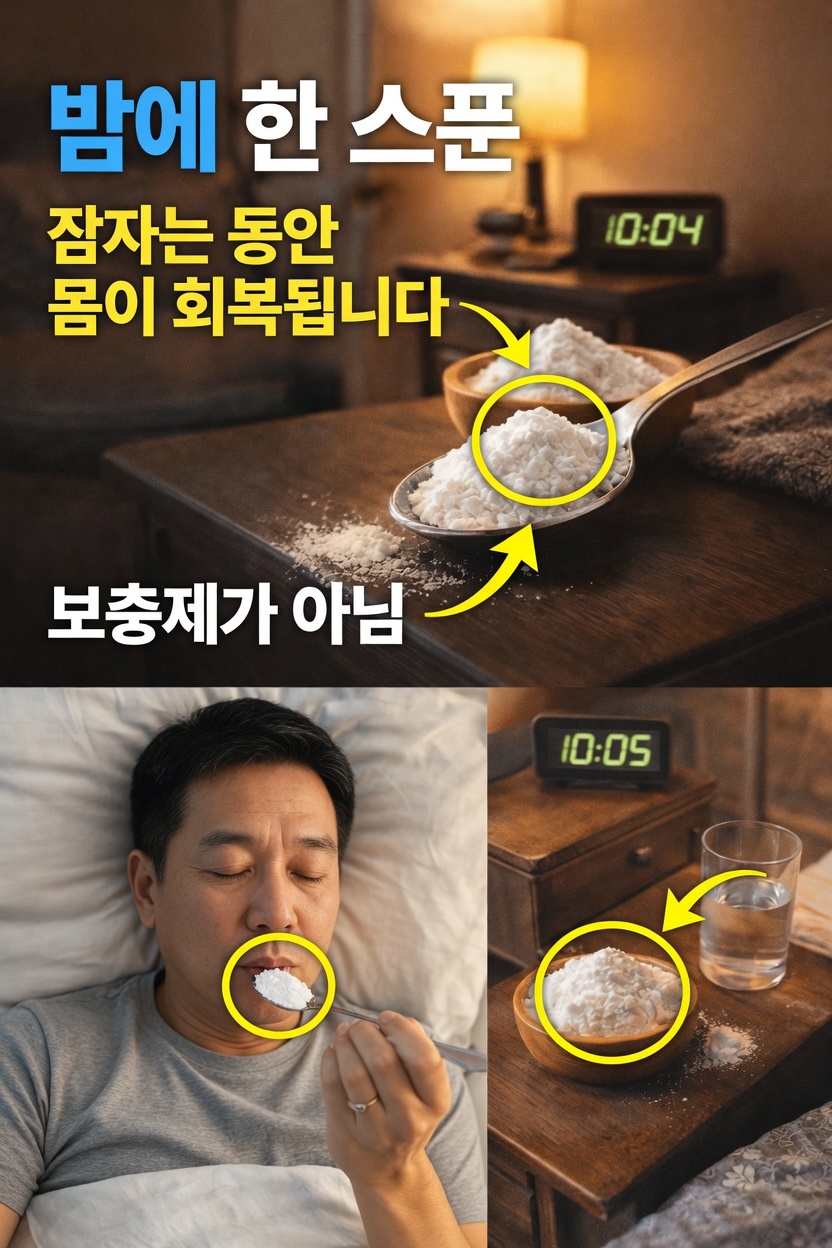 잠들기 전 이 천연 가루를 한 티스푼 먹으면 어떤 일이 일어날까?