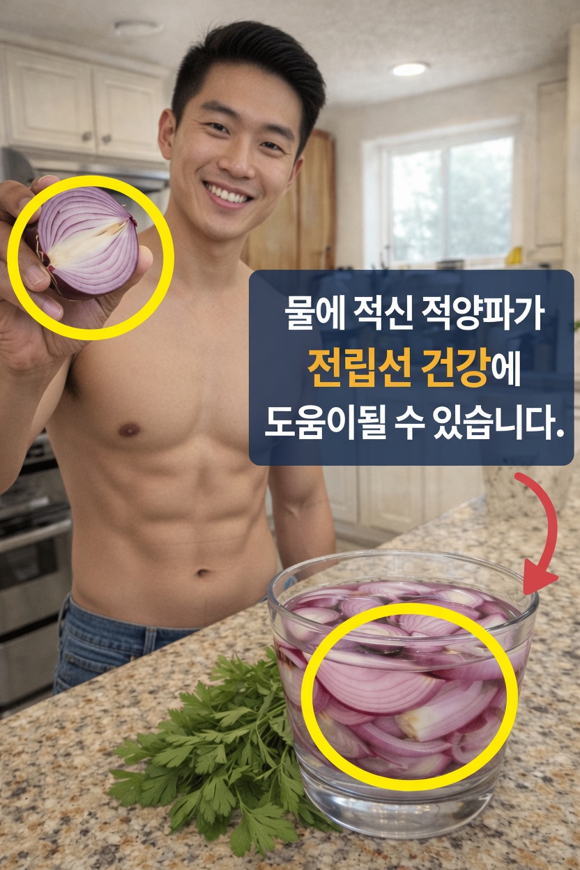 일상 건강을 위해 적양파를 물에 담가보셨나요?