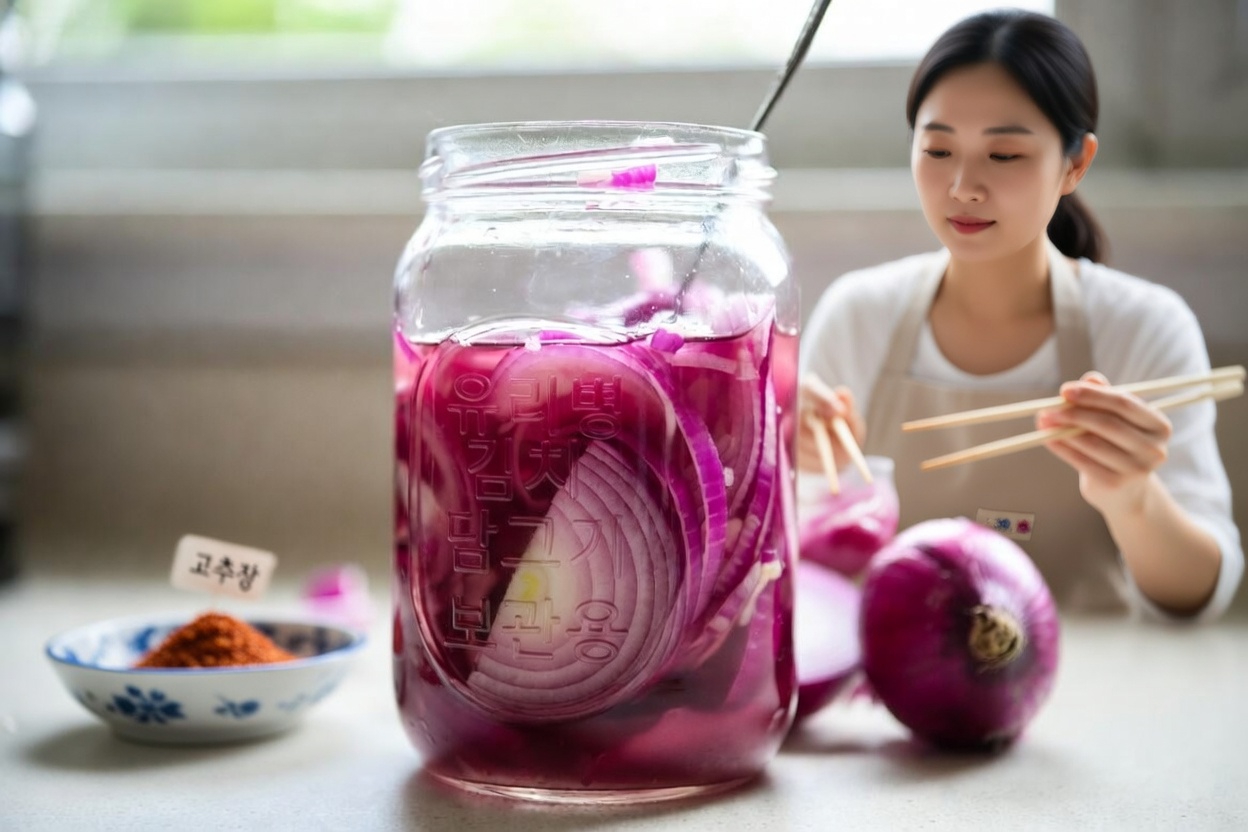 일상 건강을 위한 간단한 적양파 피클 레시피 알아보기