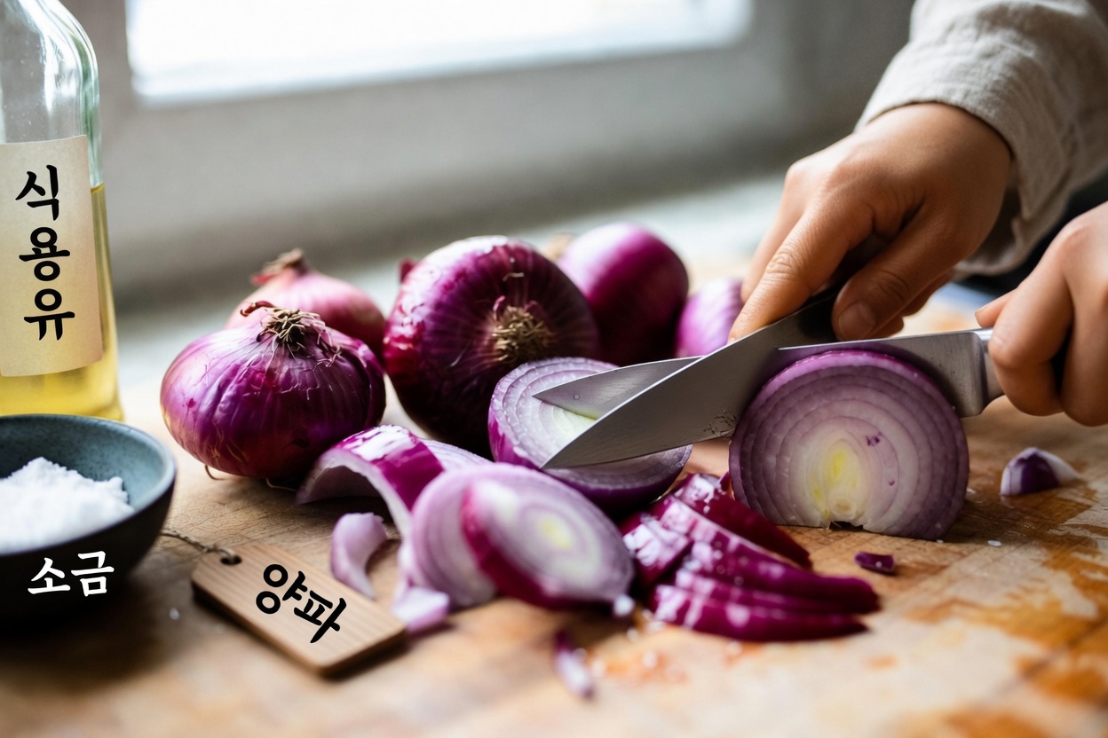 일상 건강을 위한 간단한 적양파 피클 레시피 알아보기