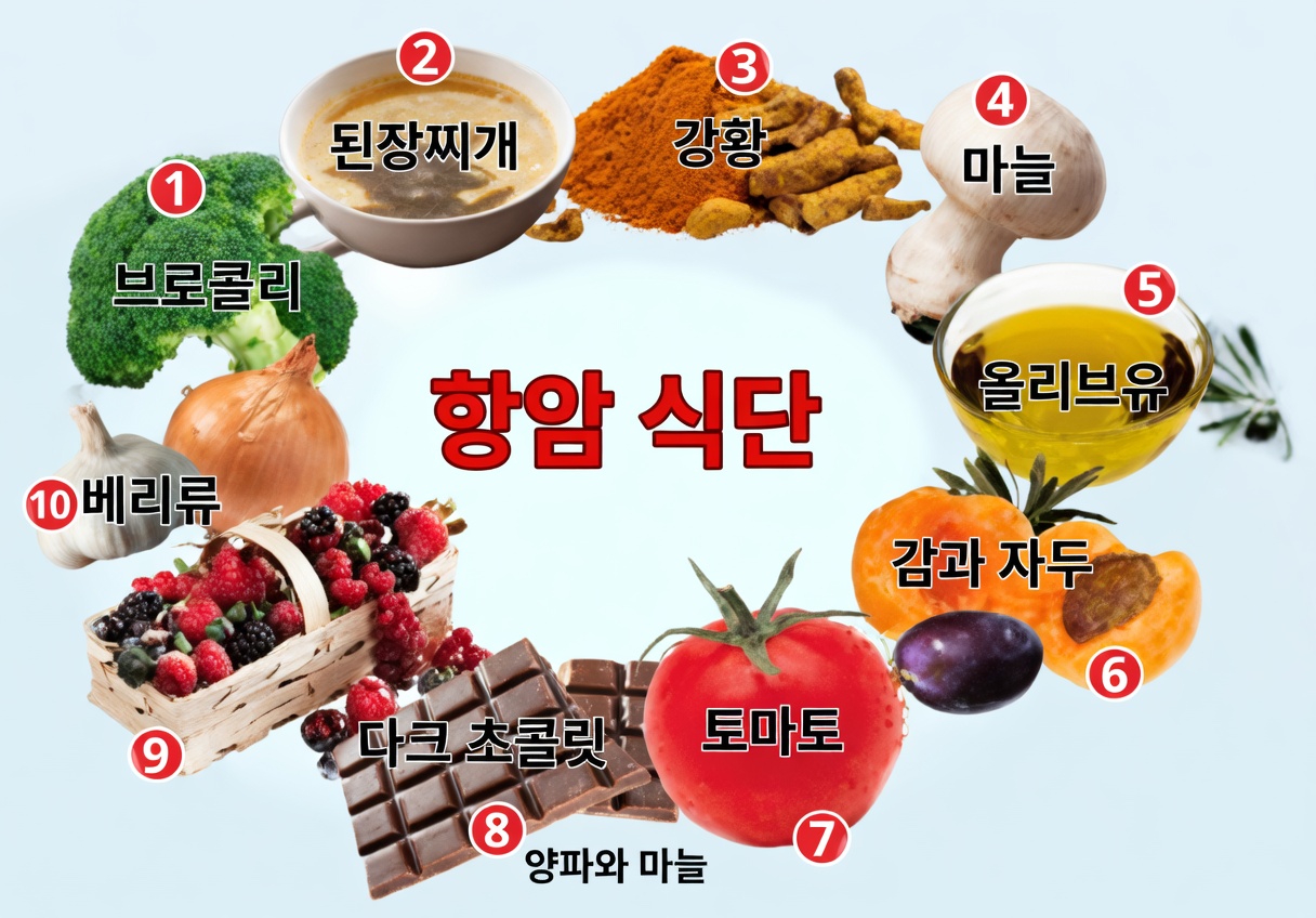 암과의 싸움에서 건강을 지켜줄 수 있는 일상 식품들