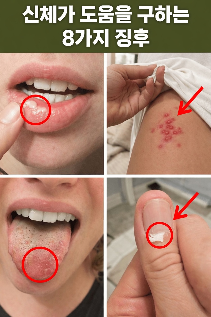 몸이 더 많은 관심을 원하고 있다는 8가지 흔한 신호