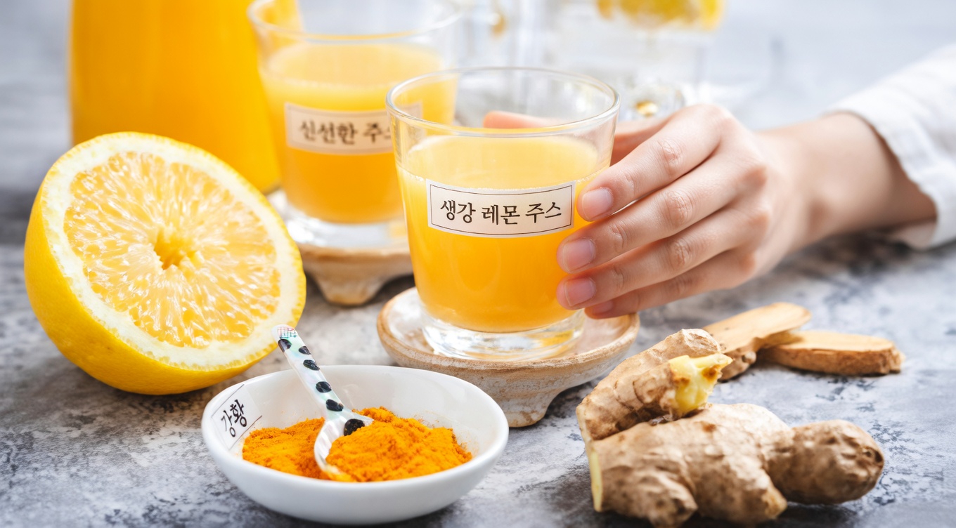 일상적인 건강과 에너지 수준을 돕는 간단한 토마토 생강 음료 만드는 법