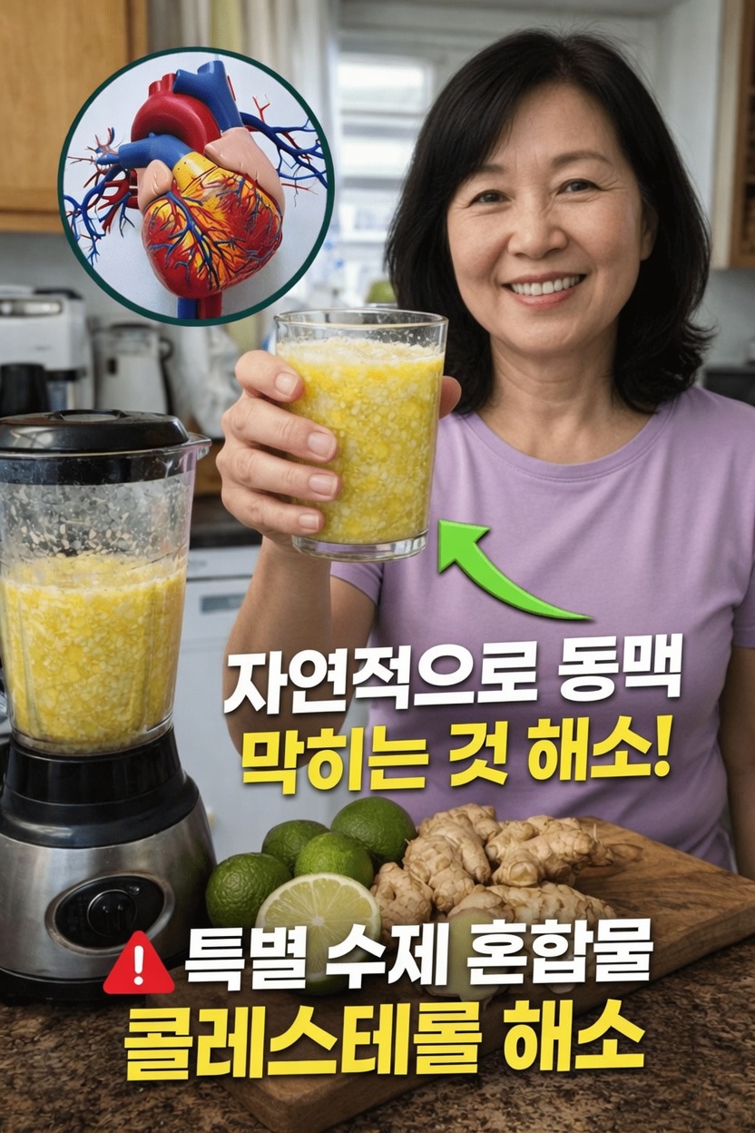 매일의 심장 건강과 활력을 돕는 이 간단한 홈메이드 음료를 드셔보셨나요?