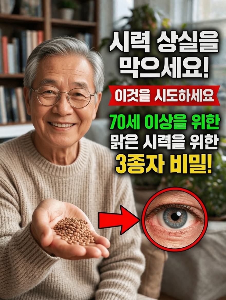 70세 이후 눈의 편안함과 시력 건강에 도움이 될 수 있는 씨앗을 활용한 간단한 일상 습관 발견하기