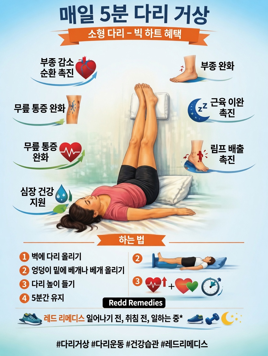 노년층의 건강한 다리 혈액순환에 도움이 될 수 있는 간단한 일상 습관 알아보기