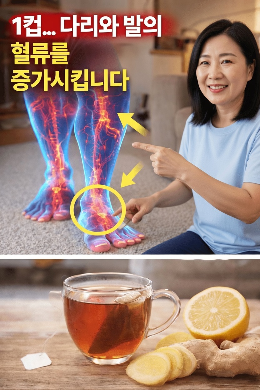 하루 한 컵: 다리와 발의 건강한 혈액순환을 돕는 간단한 방법