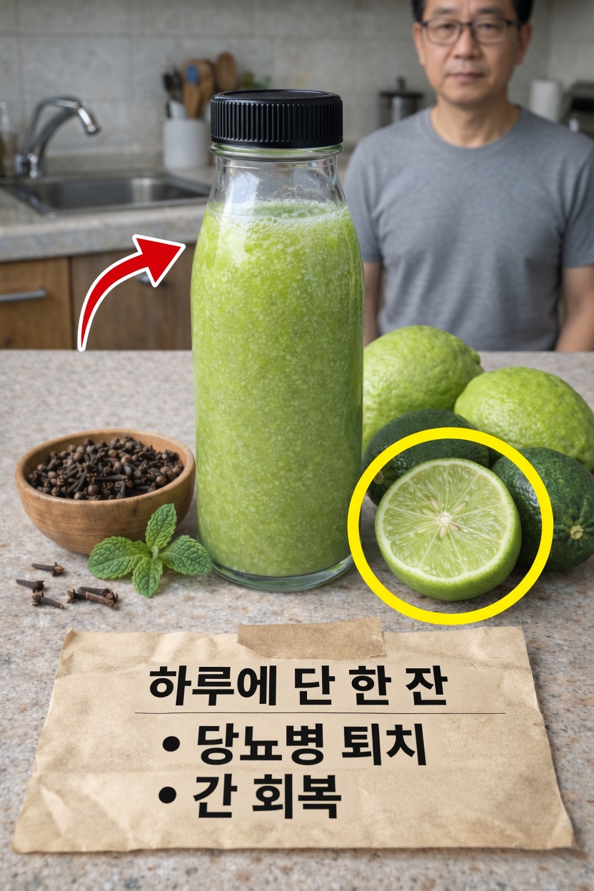 정향, 라임, 민트로 만드는 간단한 데일리 그린 음료로 매일의 건강을 챙기세요