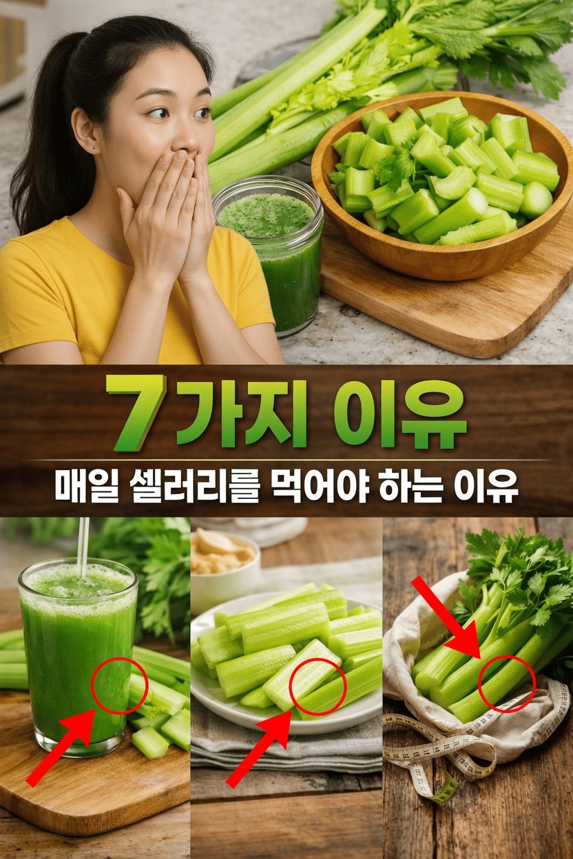매일 셀러리를 먹어야 하는 7가지 이유(과학적 근거 있음)