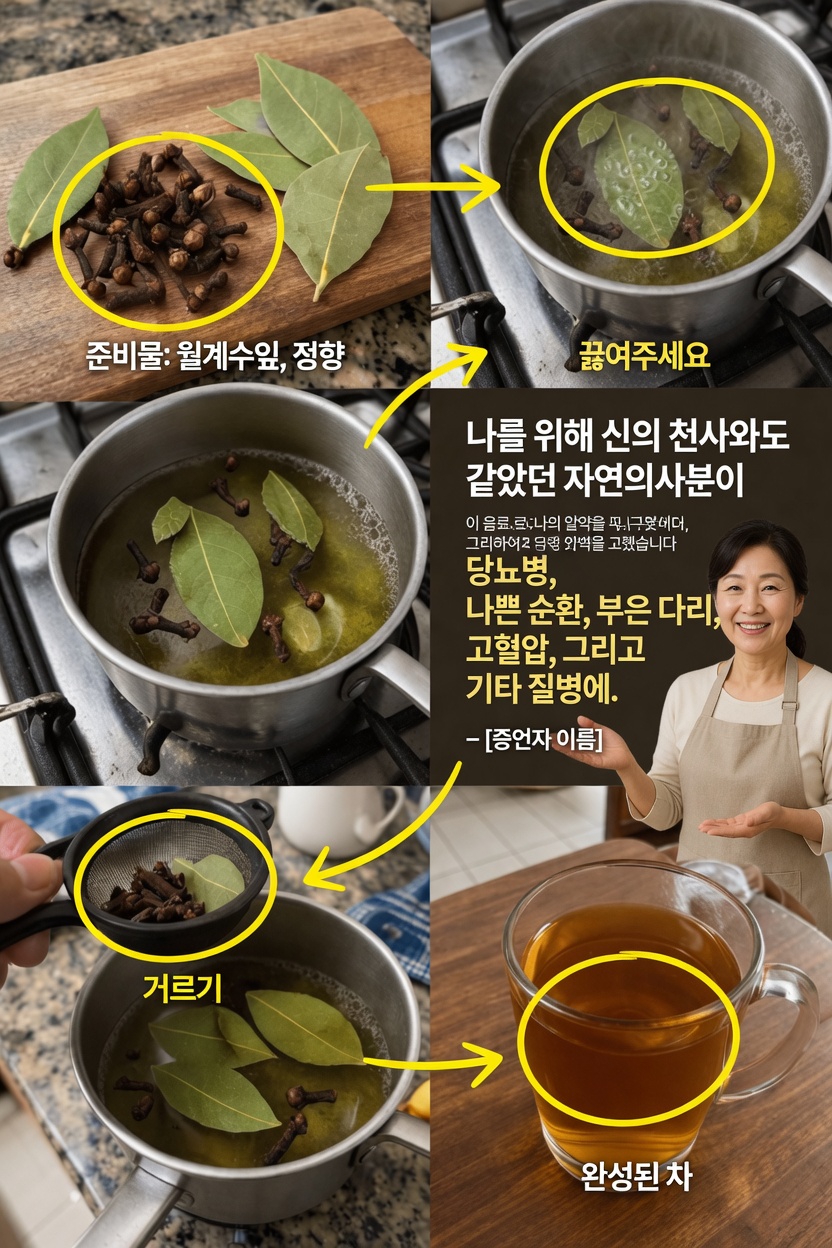 매일의 건강을 위해 이 간단한 월계수잎과 정향 음료를 드셔보셨나요?