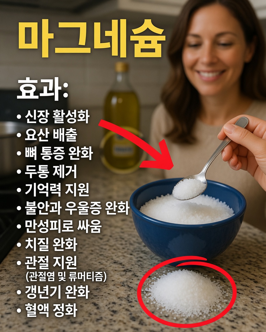 마그네슘이 일상적인 웰니스 루틴에서 에너지 수준, 기분, 뼈 건강 등 다양한 측면을 어떻게 지원하는가