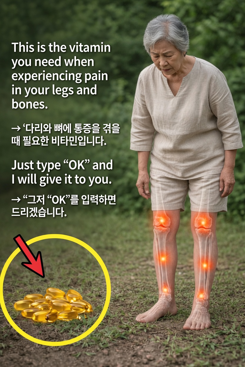 어떤 비타민 결핍이 다리와 뼈의 불편감을 유발할 수 있을까? 흔한 영양소에 대한 간단한 안내