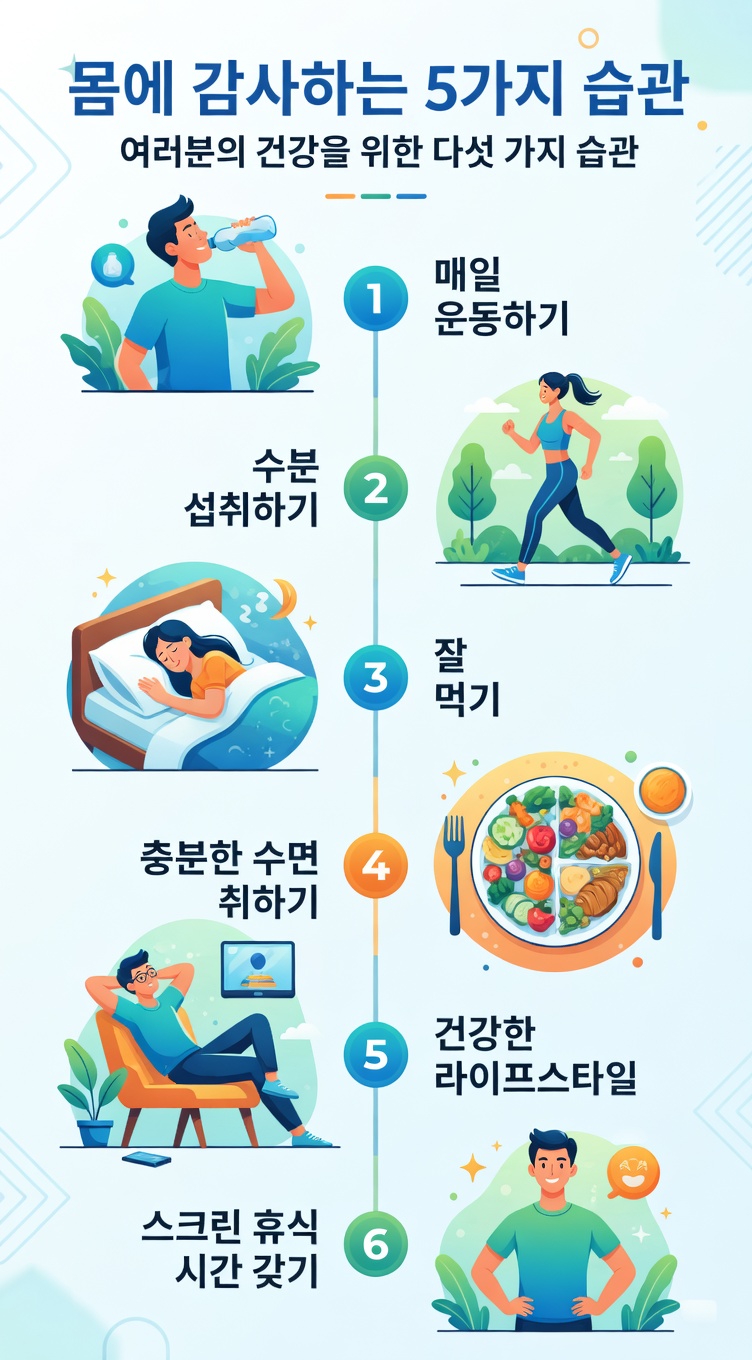 전반적인 건강을 뒷받침할 수 있는 간단한 일상 습관들(그리고 그것들이 중요한 이유)