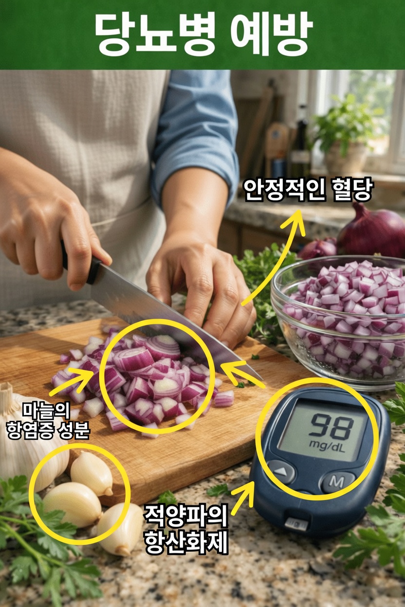 적양파는 건강한 혈당 수치 유지에 어떻게 도움을 줄까? 주방에서 쉽게 실천해볼 만한 습관들