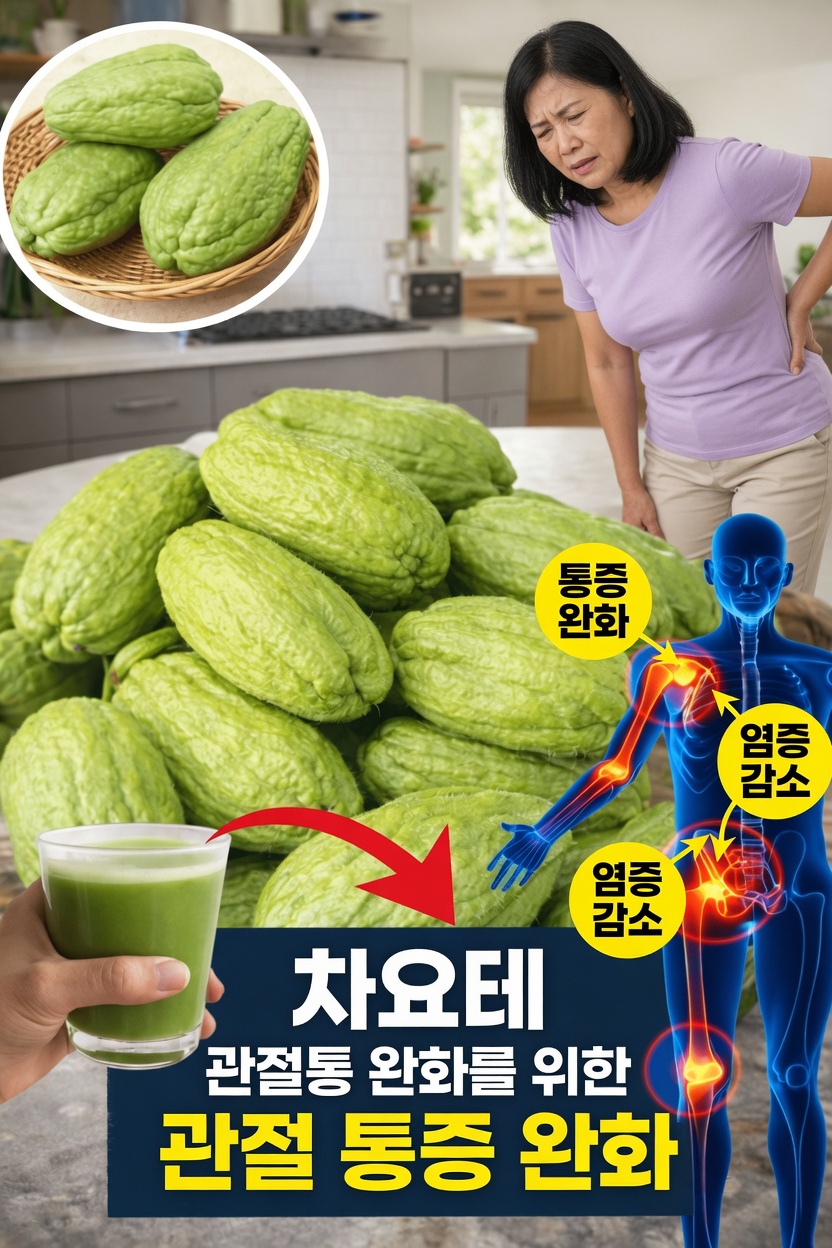 차요테: 이 흔한 채소가 관절의 편안함과 일상적인 웰빙에 도움이 될 수 있을까요?