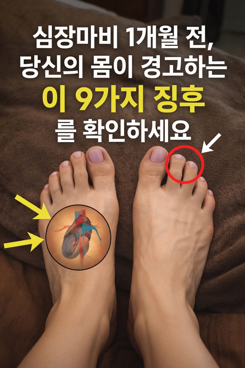 심장마비 한 달 전에 몸이 보일 수 있는 9가지 징후는 무엇일까?