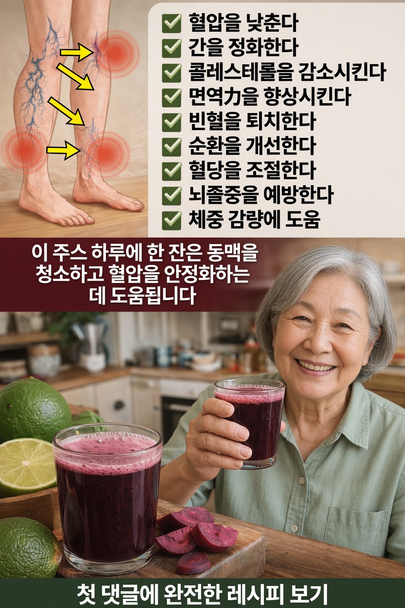 건강한 혈액순환과 혈압을 자연스럽게 돕는 간단한 매일 주스 습관 발견하기
