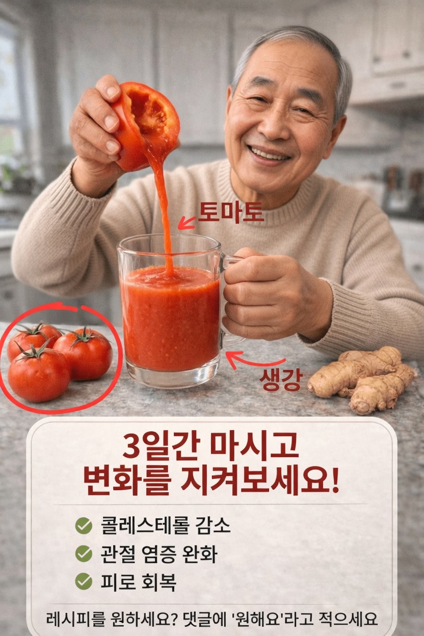 토마토와 생강 주스: 더 나은 건강을 위한 간단한 매일의 습관