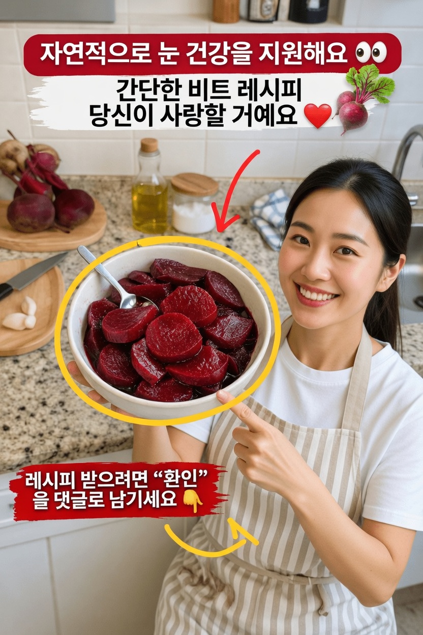 자연스럽게 눈 건강 지원에 도움이 될 수 있는 간단한 비트 레시피 만드는 법