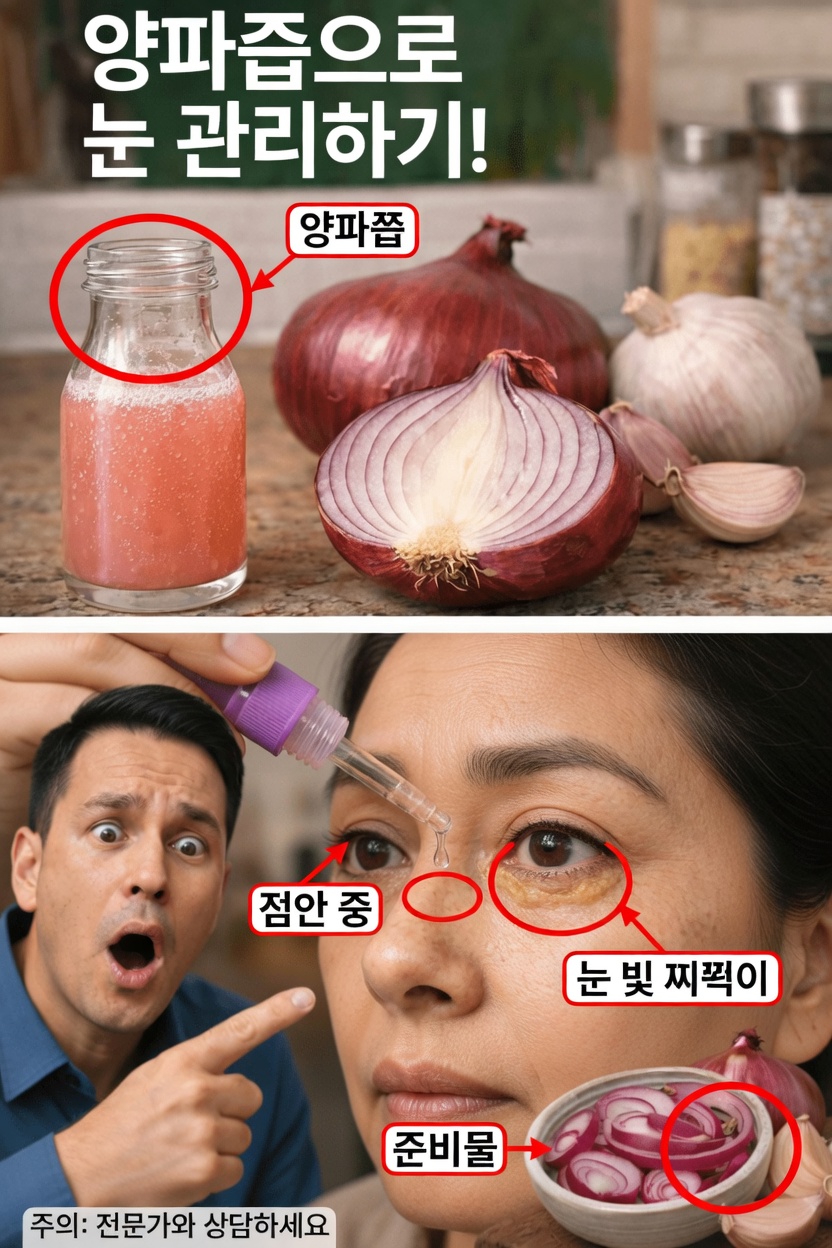 눈에 양파즙: 이 주방 필수 식재료가 시력 건강에 도움이 될 수 있을까?