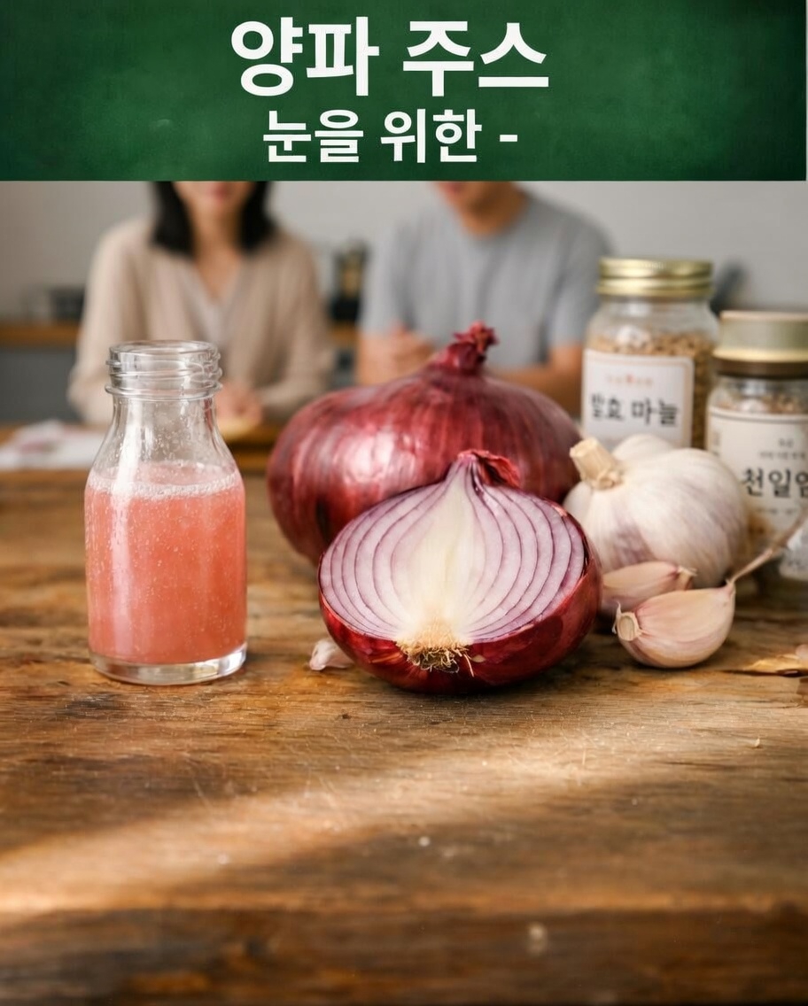 눈에 양파즙: 이 주방 필수 식재료가 시력 건강에 도움이 될 수 있을까?