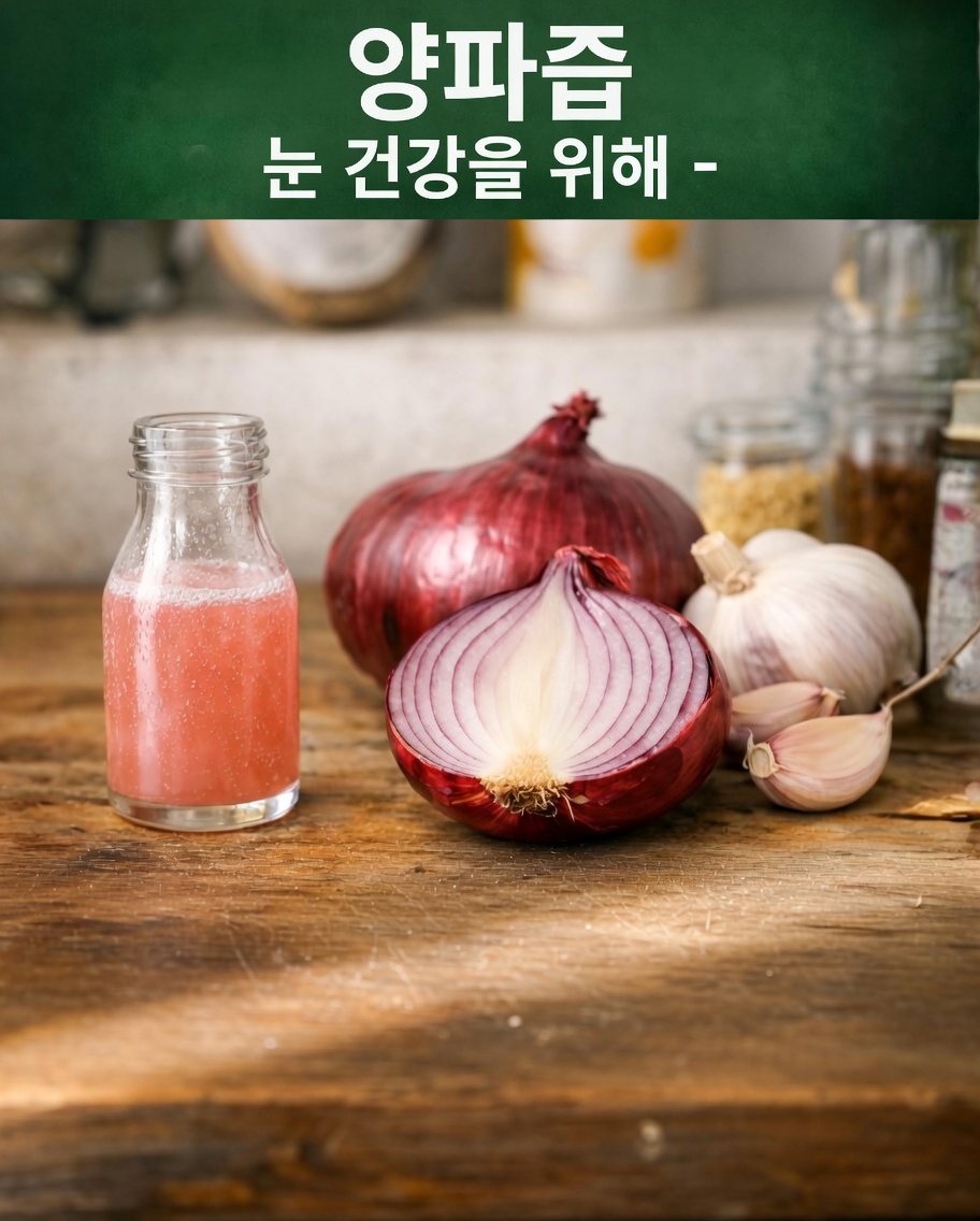 눈에 양파즙: 이 주방 필수 식재료가 시력 건강에 도움이 될 수 있을까?