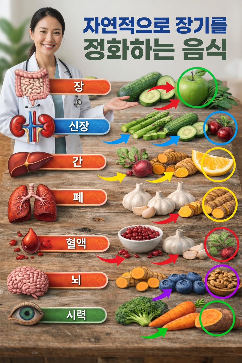 일상 식품이 신체의 자연적인 정화 과정을 어떻게 도울 수 있는가