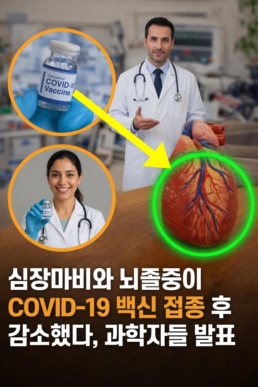 4,600만 성인을 대상으로 한 대규모 연구가 코로나19 백신 접종 후 심장마비와 뇌졸중에 대해 밝혀낸 사실