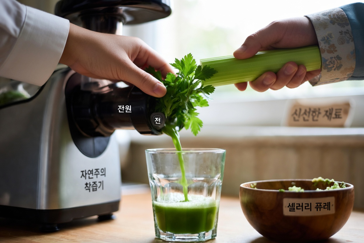 모두가 이야기하는 강력한 그린 주스 레시피: 집에서 셀러리와 파슬리 주스 만드는 법