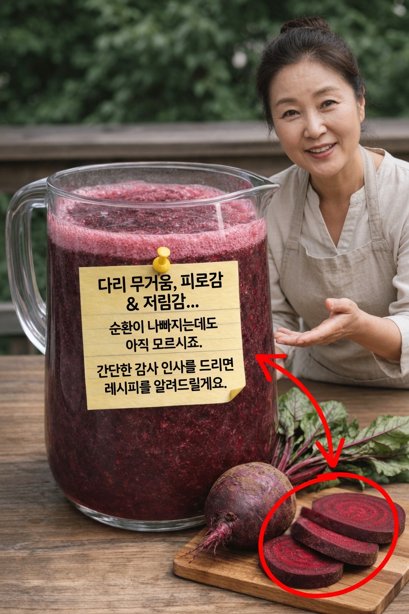 다리가 무겁고 피로하며 저릿한가요? 혈액순환을 돕는 실용적인 팁과 천연 레시피를 알아보세요