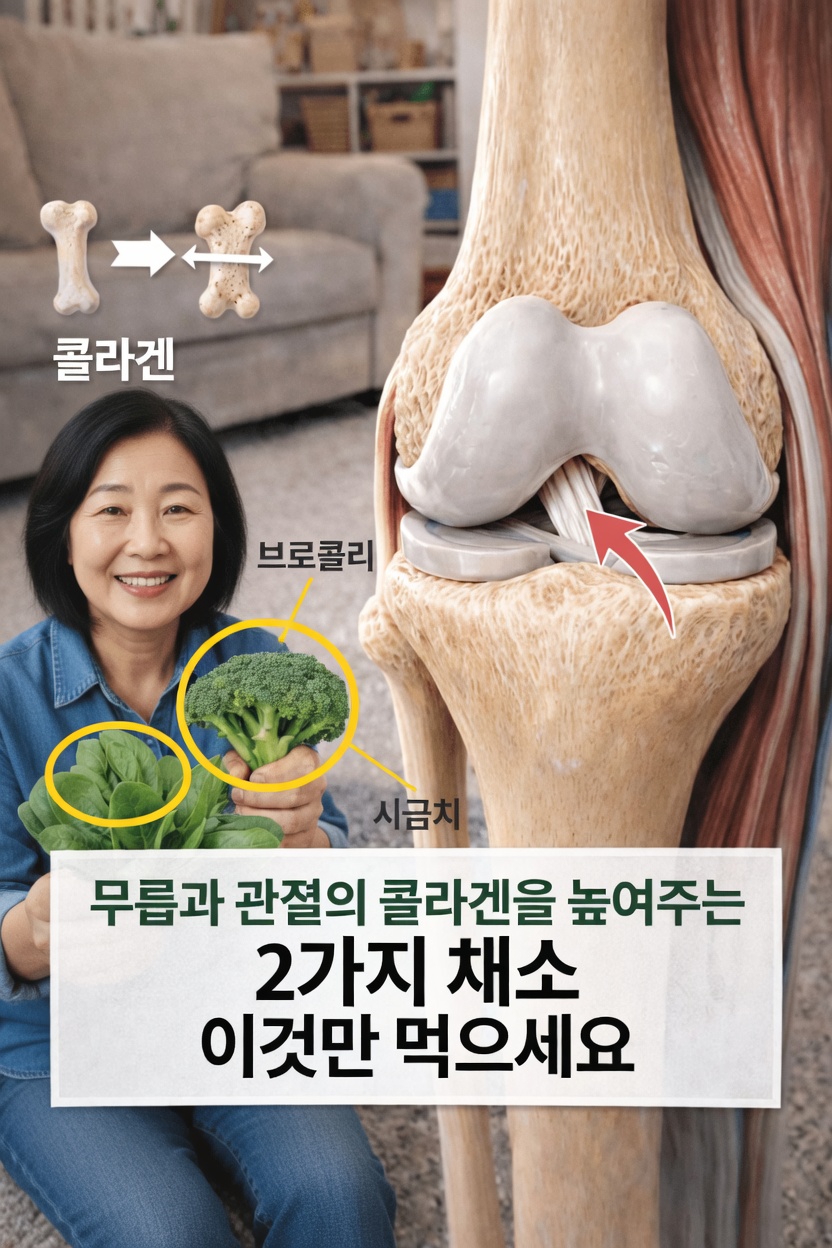 더 건강한 무릎과 관절을 위해 콜라겐 생성을 돕는 두 가지 채소