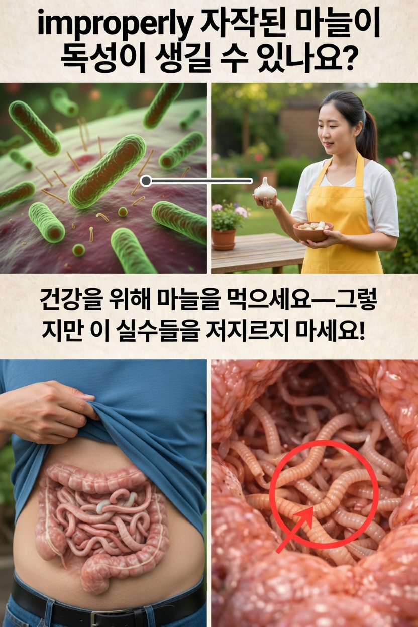 부적절하게 보관한 마늘, 정말 주방 속 숨은 위험일까요? 알아두어야 할 안전한 보관 및 사용 팁