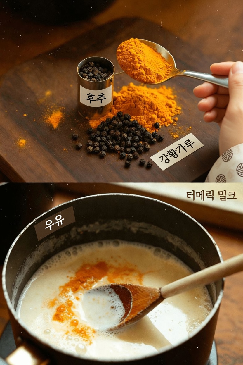 따뜻한 우유에 강황을 넣어 잠들기 전 마시는 간단한 습관이 눈 건강을 자연스럽게 돕는 방법