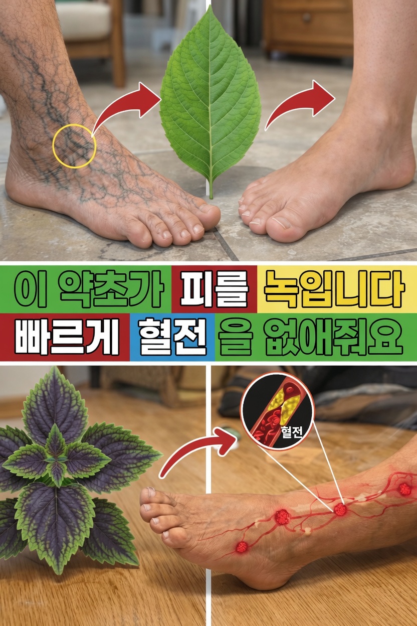 다리의 건강한 혈액순환과 혈류를 돕는 최고의 천연 허브 5가지 알아보기