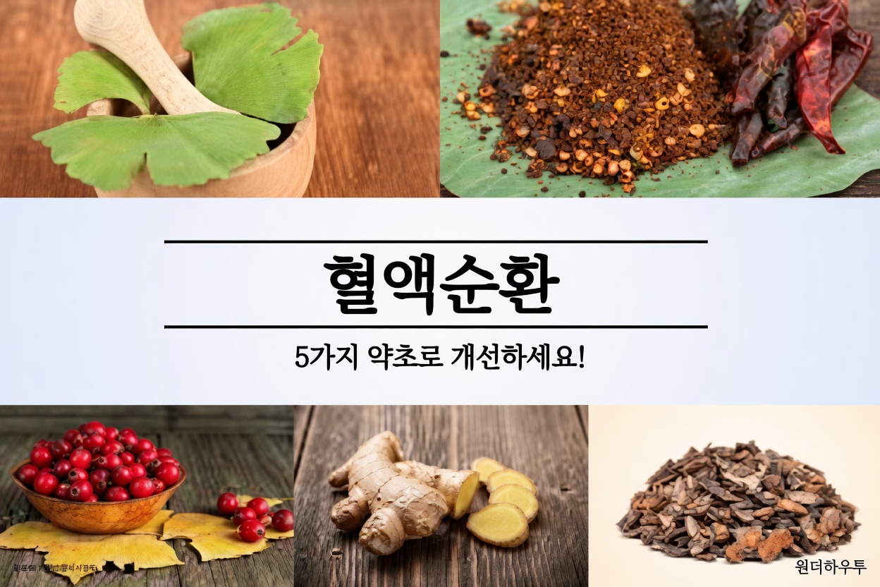 다리의 건강한 혈액순환과 혈류를 돕는 최고의 천연 허브 5가지 알아보기