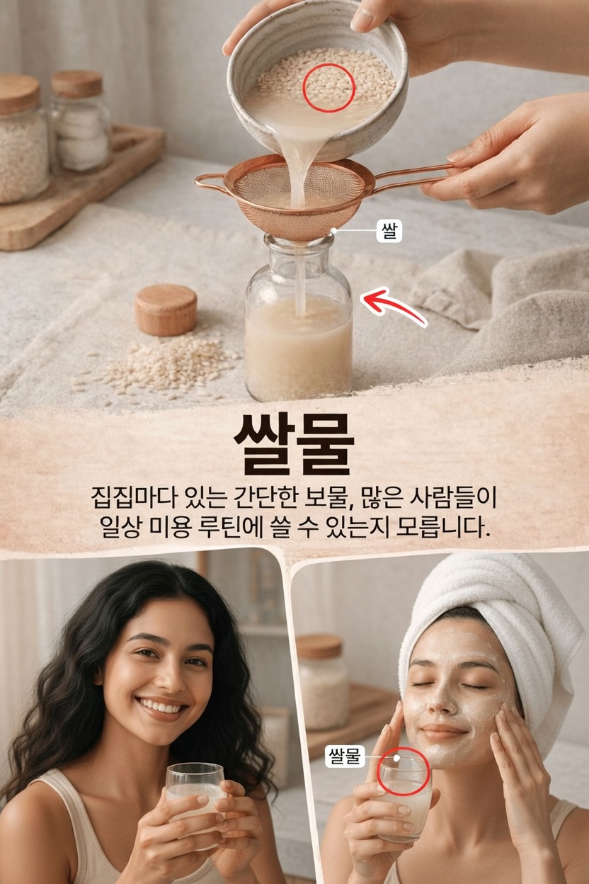 쌀뜨물을 매일 스킨케어 루틴에 쉽게 더하는 방법 발견하기