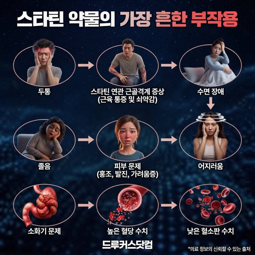 아토르바스타틴 부작용: 흔한 반응과 대처 방법에 대해 알아야 할 사항