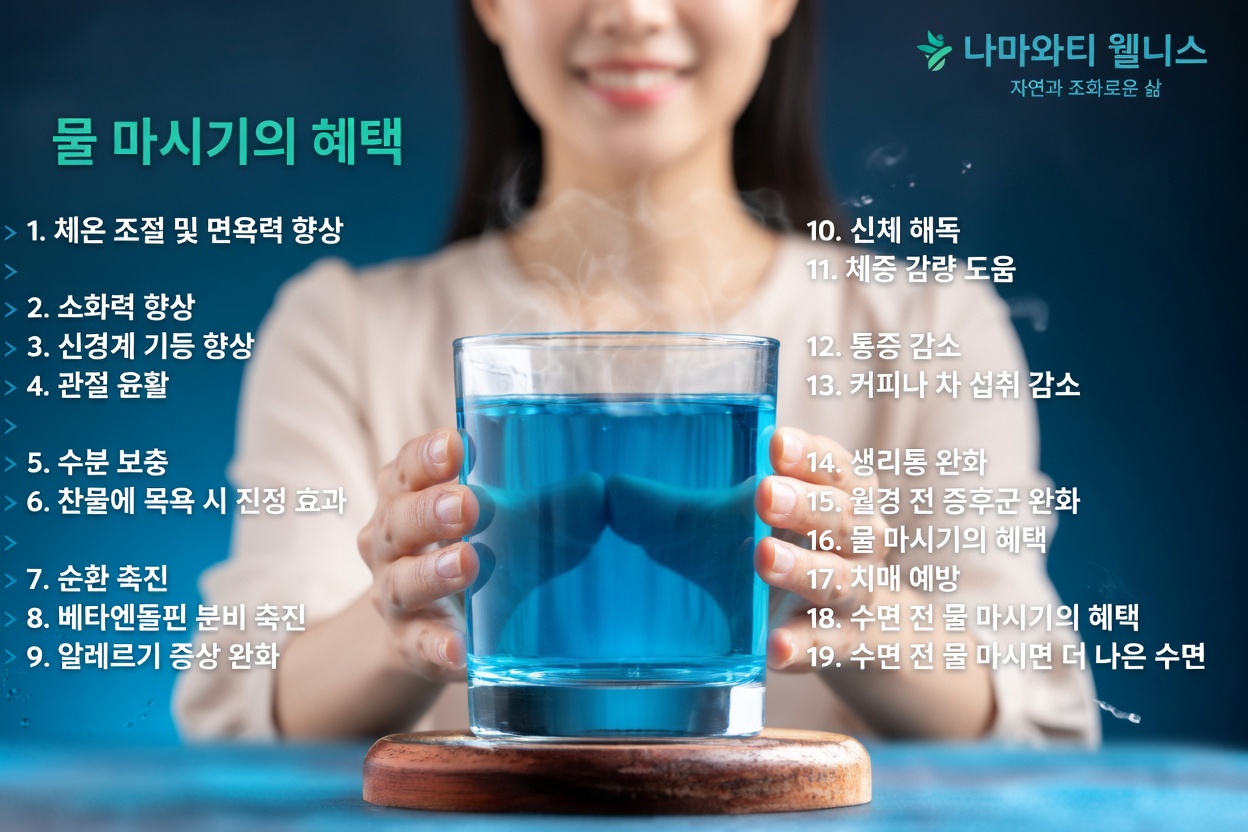 더 나은 일상 수분 보충과 건강을 위한 물 마시기 가장 좋은 시간대