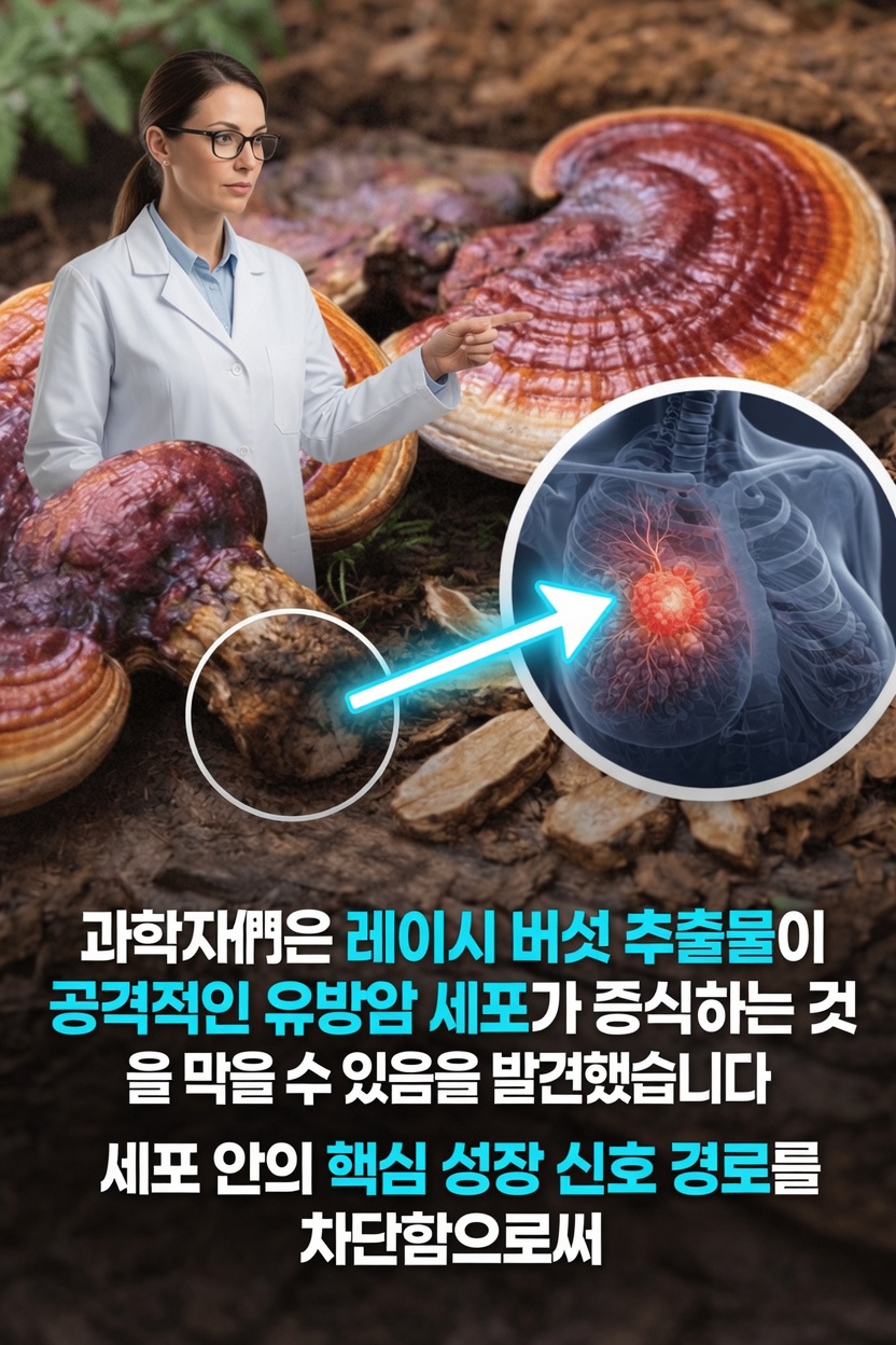 영지버섯: 과학이 말하는 Ganoderma lucidum과 유방암 세포 연구