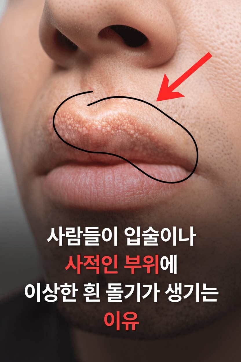 사람들은 왜 입술이나 성기 부위에 생긴 작고 하얀 특이한 돌기를 알아차릴까? 간단한 안내서