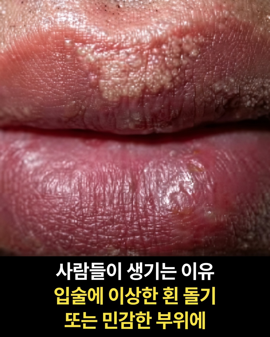 사람들은 왜 입술이나 성기 부위에 생긴 작고 하얀 특이한 돌기를 알아차릴까? 간단한 안내서