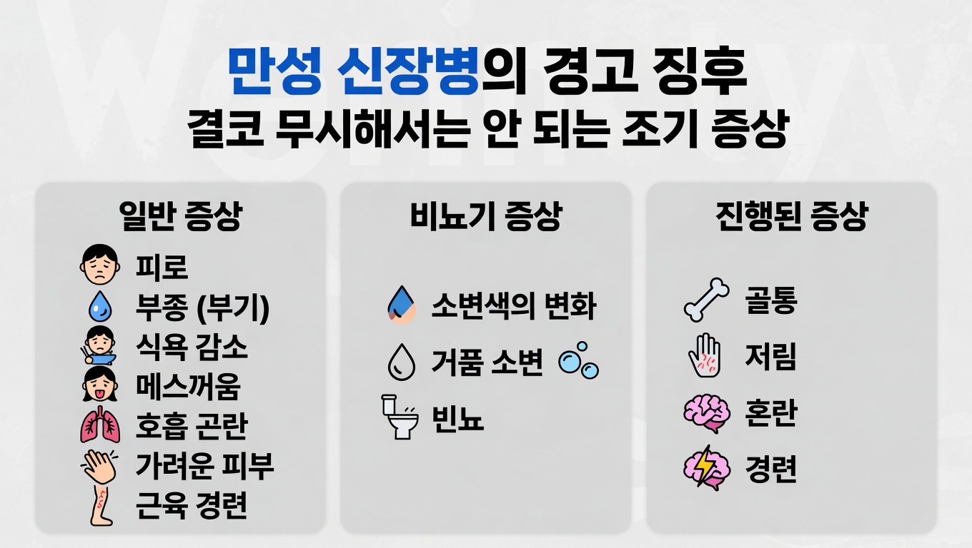 절대 무시해서는 안 되는 만성 신장 질환의 10가지 초기 경고 신호