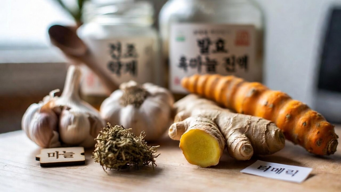 다리의 건강한 혈액 순환을 돕는 천연 허브