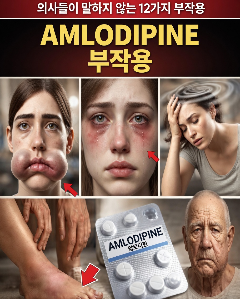 암로디핀을 복용 중이라면 올해 반드시 그만둬야 할 8가지 습관과 그 이유