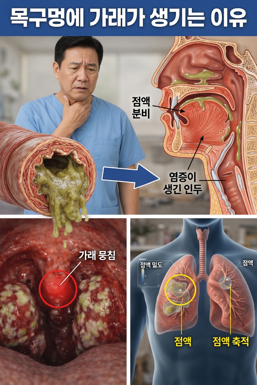 목에 가래가 계속 끼는 이유와 일상에서 알아두어야 할 요인들
