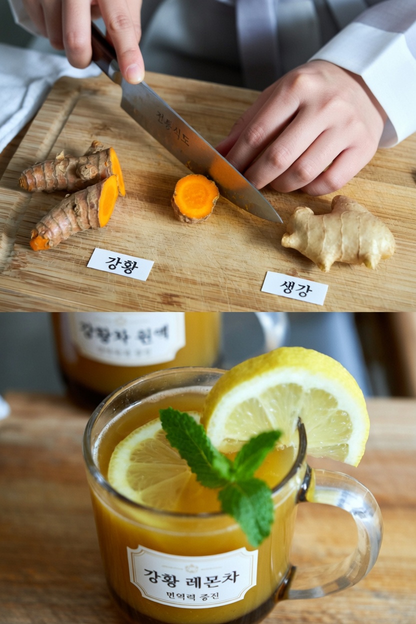 많은 노년층이 무릎 건강을 자연스럽게 돕기 위해 사용하는 간단한 강황 생강 음료 레시피 발견하기