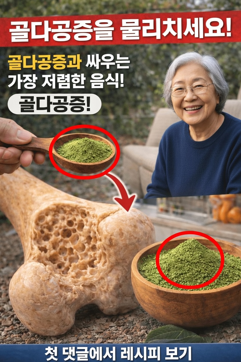 60세 이상 대부분이 모르고 있는, 자연스럽게 뼈 건강을 돕는 가장 저렴한 음식